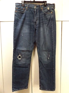 Levi Strauss 541 Distressed Blue Denim Jeans 36X32 preowned - Picture 1 of 5