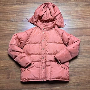 Vtg William Barry Struggle Gear Hooded Down Parka L Coat Made USA 80s - Picture 1 of 17