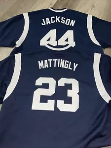 New York Yankees Nike Cooperstown Reggie Jackson Don Mattingly Jersey Mens XL - Picture 1 of 2