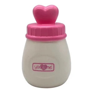 You & Me Baby Puppe Ersatzflasche rosa weiß Kunststoff Spielzeug 3,5 Zoll - Bild 1 von 6