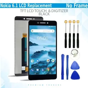 For Nokia 6.1 Replacement LCD Touch Screen Display Digitizer Assembly No Frame - Picture 1 of 4