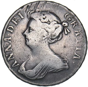 1709 Halfcrown - Anne British Silver Coin - Picture 1 of 2