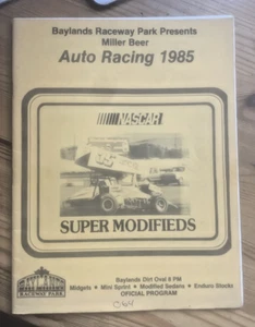 1985 Baylands Raceway Park Midgets & Super Modified (Sprint Cars) Programm - Bild 1 von 7