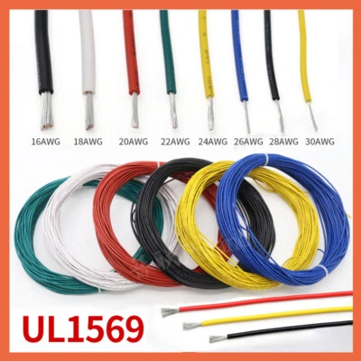 Single Core Stranded Cable 30/28/26/24/22/20/18/16AWG Tinned Copper Cable Wire - Image 1 of 4