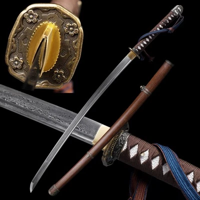 Espada Gunto Japonesa Tipo 98 Vaina Madera Acero Damasco Montaje Aleación de Zinc Foto 1 de 4