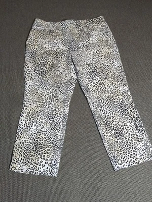 Chicos Women's Pants | Size 1P | Stylish Leopard Print - Image 1 of 4