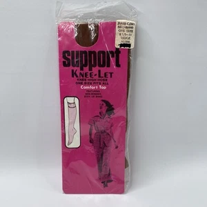 Vintage 70er Woolworth Woolco Kniehohe Hose Knie-Let mit Komfortband beige - Bild 1 von 5