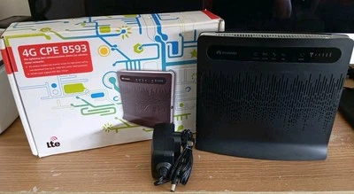 *UNLOCKED* Huawei 4G CPE B593 Home/Office Internet Router -RJ11 (x2) & RJ45 (x4) - Image 1 of 3