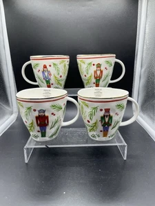 NWOB Lenox Nutcracker Whimsical Holiday Porcelain Mugs, Set of 4 - Picture 1 of 13