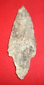 (4"+) Punta de lanza indio americano (colección Indiana), artefacto indio antiguo - Imagen 1 de 6