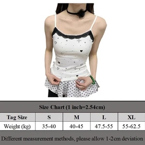 Fashionable Womens Camisole T Shirt with Dopamine Love Design for Holidays - Picture 1 of 36