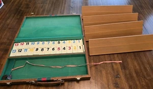 Vintage 1970s Rummy-O Rummikub Game in Faux Leather Carrying Case - Picture 1 of 9