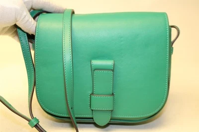 Banana Republic NEW $138 Saddle Bag Nappa Kelly Green Crossbody Satchel 382156 - Image 1 of 4