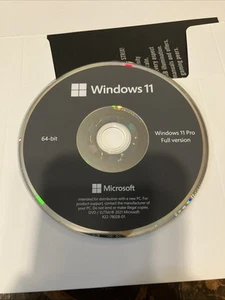 DVD Win 11 Pro 64 bits avec clé de licence véritable - Prêt et emballé d'occasion !! - Photo 1/3