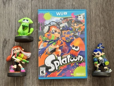Splatoon + Inkling Girl & Boy & Squid Amiibo упаковка 3 шт. для Nintendo Wii U - Изображение 1 из 3