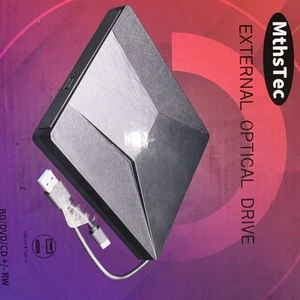 “NEW” External DVD Drive, MthsTec, USB3.0 Or TYPE-C. - Afbeelding 1 van 2