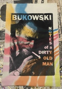 Charles Bukowski handgedruckte/bemalte Leinwand von KeithJive.(signiert.buch.kunst.selten) - Bild 1 von 1