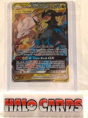 PACK FRESH Reshiram & Zekrom GX 157/236 Sm-Cosmic Eclipse Holo G - Image 1 of 2