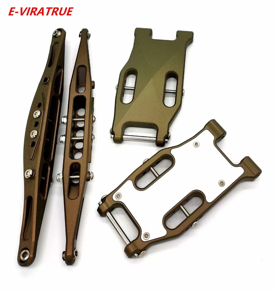 E-VIRATRUE Hard Anodized 7075Alu Suspension&Trailing Arms For Losi Rock Rey 1/10 - Image 1 of 1