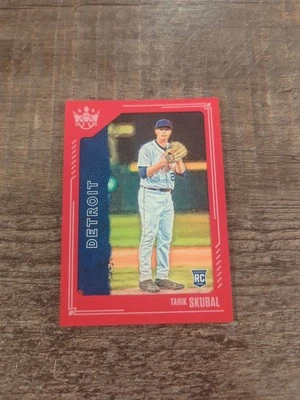 2021 Panini Diamond Kings TARIK SKUBAL RC Red Frame Parallel #132 Detroit Tigers - Image 1 of 2