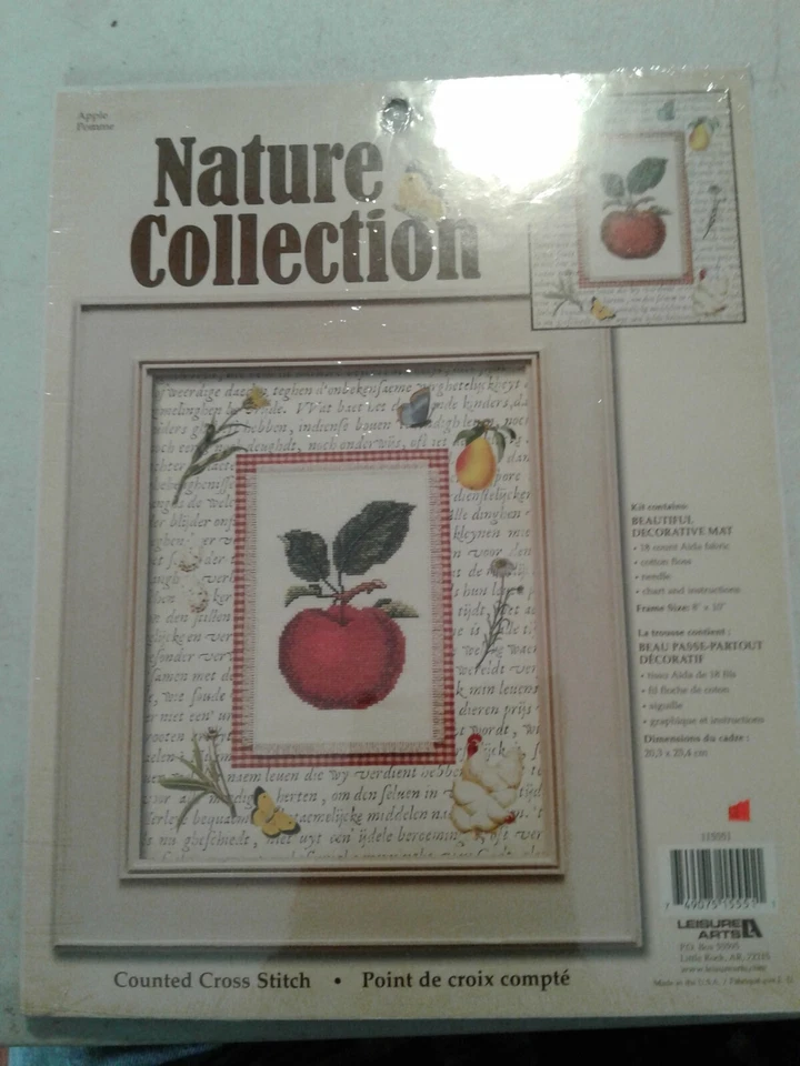 Kit punto de cruz colección Nature. Apple Foto 1 de 1