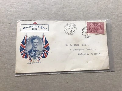 Canada 1939 FDC +Royal Visit #246-248 +King & Queen Blue Color Cachet + Uncommon - Image 1 of 2