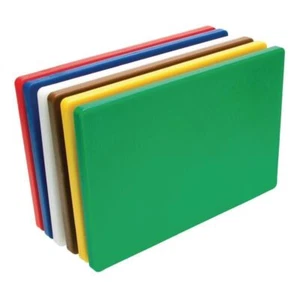 Set of 6 Colour Coded HACCP Polyethylene Cutting Chopping Reversible Boards 380 - Picture 1 of 7
