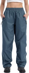 Rain Pants Women Waterproof Pants Lightweight Breathable Hiking Cycling Outdoor - Picture 1 of 12