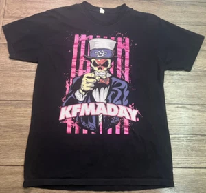 KFMADAY Black SS T Shirt Size Medium M Five Finger Death Punch Three Days Grace - Picture 1 of 4