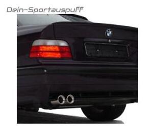 FOX Scarico Sportivo BMW 3er E36 berlina Touring Coupe Cabrio 2x76 Rotondo Con