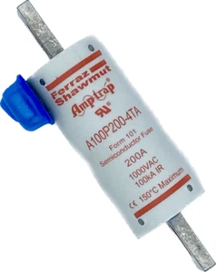 A100P200-4TA - FERRAZ SHAWMUT FUSE 1000 VDC-200 AMP - Picture 1 of 1