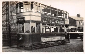 POSTCARD TRANSPORT COLNE CORPORATION TRAM RP - Picture 1 of 2