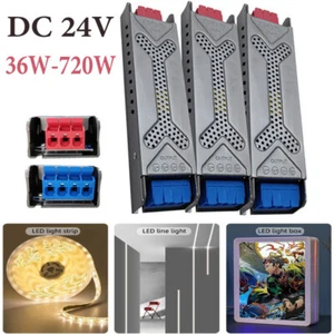 DC 24V Power Supply AC 110V-220V Ultra Thin Adapter LED Driver for Strip Light - Picture 1 of 17