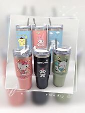 Hellokitty Mymelody Kuromi Cinnamoroll Thermos Cup Portable Straw Cup NEW