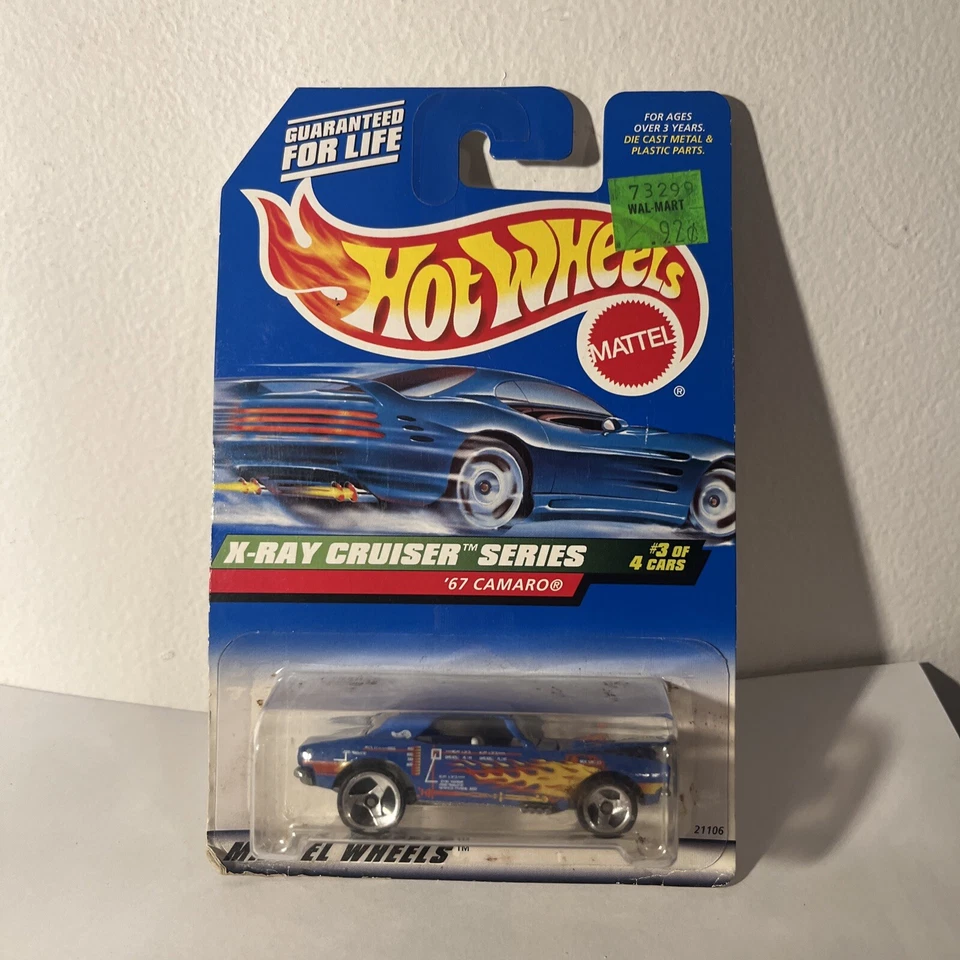 1999 Hot Wheels #947 X-Ray Cruiser Series 1/4 '67 CAMARO Blue w/3 Sp Variation - Image 1 of 4