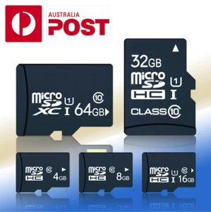 OZ Stock 4GB/8GB/16GB/32GB/64GB Micro SD SDHC Memory Card Flash TF Class 10 New - Picture 1 of 10