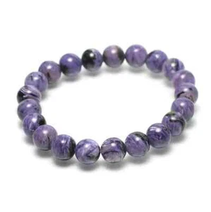 6mm Charoite Bead Bacelet - Picture 1 of 3