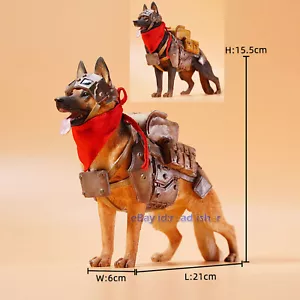 JXK 1/6 Blindado Pastor Alemán Perro Modelo Animal Figura Coleccionista Decoración Pintada - Imagen 1 de 21