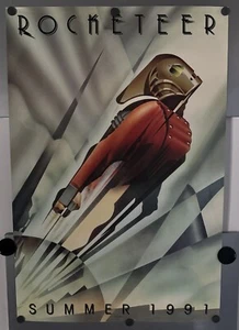 VINTAGE ORIGINAL “THE ROCKETEER”  1991 MOVIE POSTER 27”x40” Single Sided - Picture 1 of 12