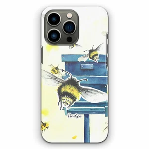 Personalised Phone Case For Motorola/OnePlus 6,7,8 Lemon Yellow Bee Hard Cover - Picture 1 of 11