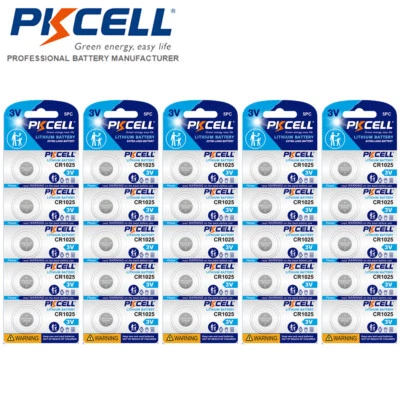 25pcs CR1025 Button Coin 3V Lithium Battery BR1025 DL1025 for Thermometers US - Image 1 of 4