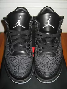 Air Jordan 3 Retro Flip Black Basketball Shoes Size 9 Pre-owned Lightly Worn! - Picture 1 of 10