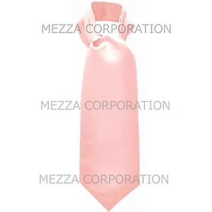Nueva corbata Vesuvio Napoli para hombre poliéster ascot boda rosa liso - Imagen 1 de 2