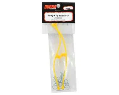 Du-Bro 2247 Body Klip Retainers w/Body Clips (Yellow) - Image 1 of 2