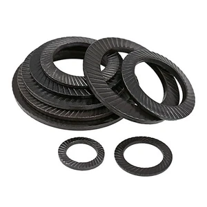 Schnorr Washers Toothed Safety Serrated Lock Washer M3 M4 M5 M6 M8 To M30 Black - Picture 1 of 5