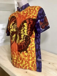 Primal Wear Women Size L Shirt Flutterbike Butterfly Cycling Bike Race Jersey - Picture 1 of 7