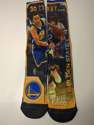 NBA Basketball Golden State Warriors STEPH CURRY Large Socks New - Image 1 of 4