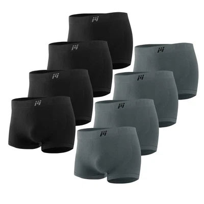 8 Pack Compression Shorts Men Athletic Underwear Boxer Briefs Workout Baselayer - Image 1 of 4