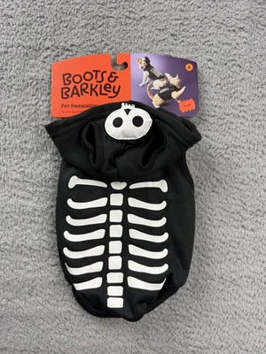 Botas y Barkley Pet Esqueleto Sudadera con Capucha Pequeña Hasta 20 Lbs Brilla Disfraz Foto 1 de 4