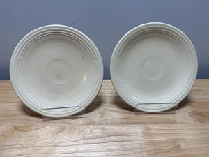 Lot Of 2 Vintage Fiesta 6” Plates. Older Light Yellow - Picture 1 of 5